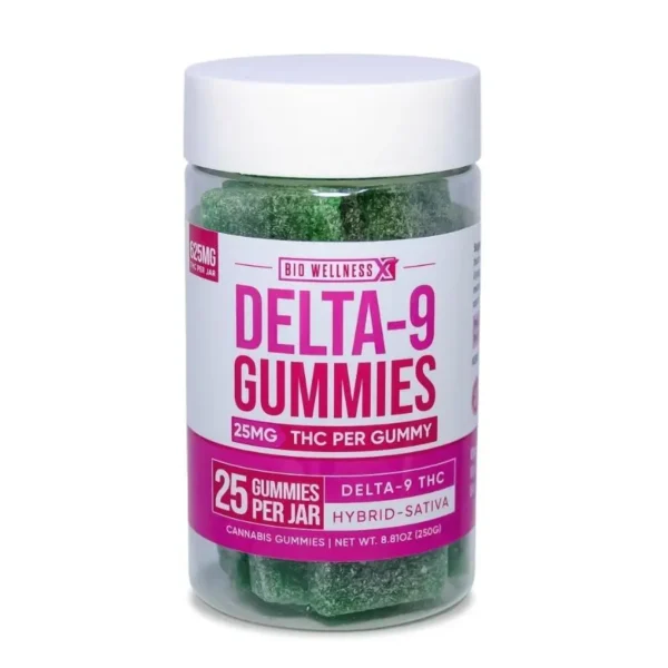 25mg Delta 9 Gummies Green Apple 25 Count.webp