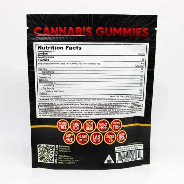 Tri Delta Gummies Delta 8 Delta 9 Delta 10 Gummies Cherry 10 Ct Back.webp