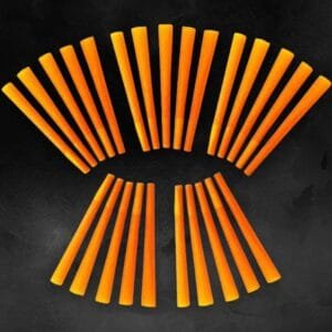 Goji Berry King Cones 25 Pack Stationery Party Supplies Orange Headgear 510.jpg